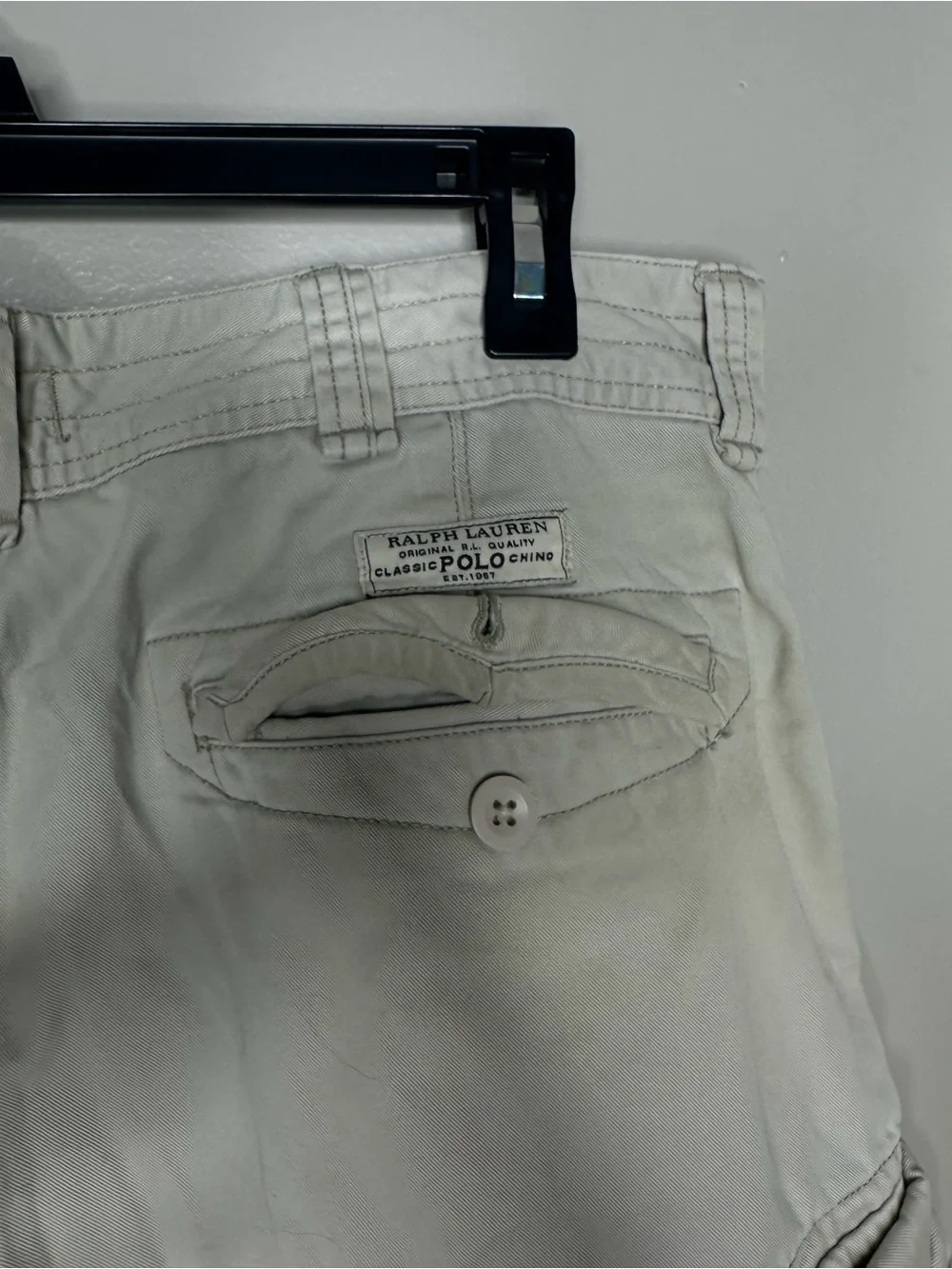 Polo Ralph Lauren Classic Cargo Shorts Men’s Size 35 Light Khaki Beige Utility